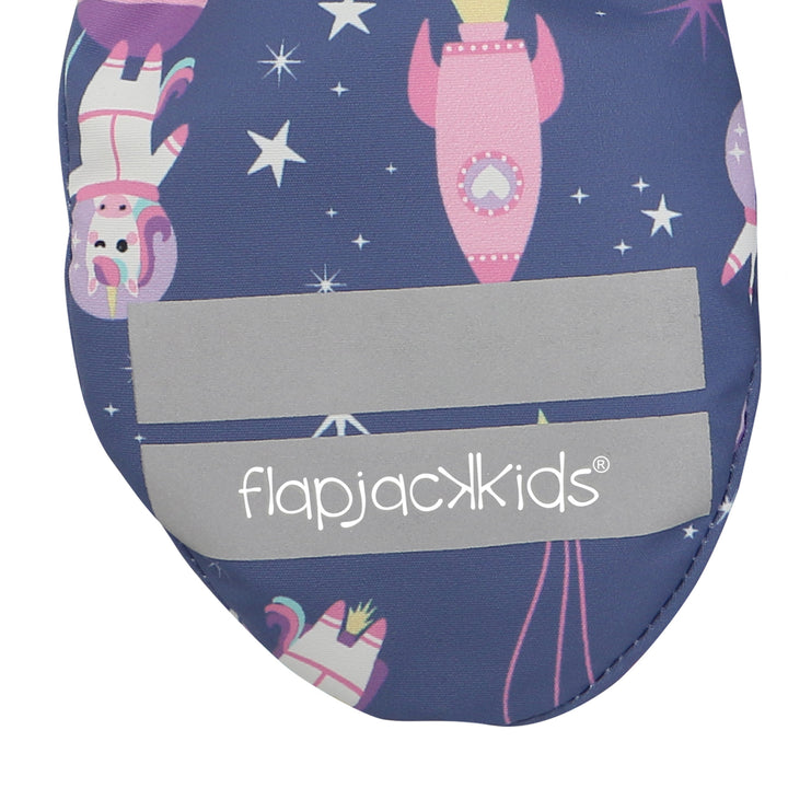 Water Repellent Ski Mittens Unicorn Indigo