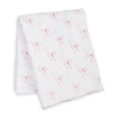 Couverture d'emmaillotage en mousseline de coton - 40 x 40