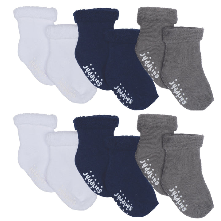 Juddlies - 6pairs Multi Pack Infant Socks - Boys 6 pack Infant Socks - Boys 821436005250