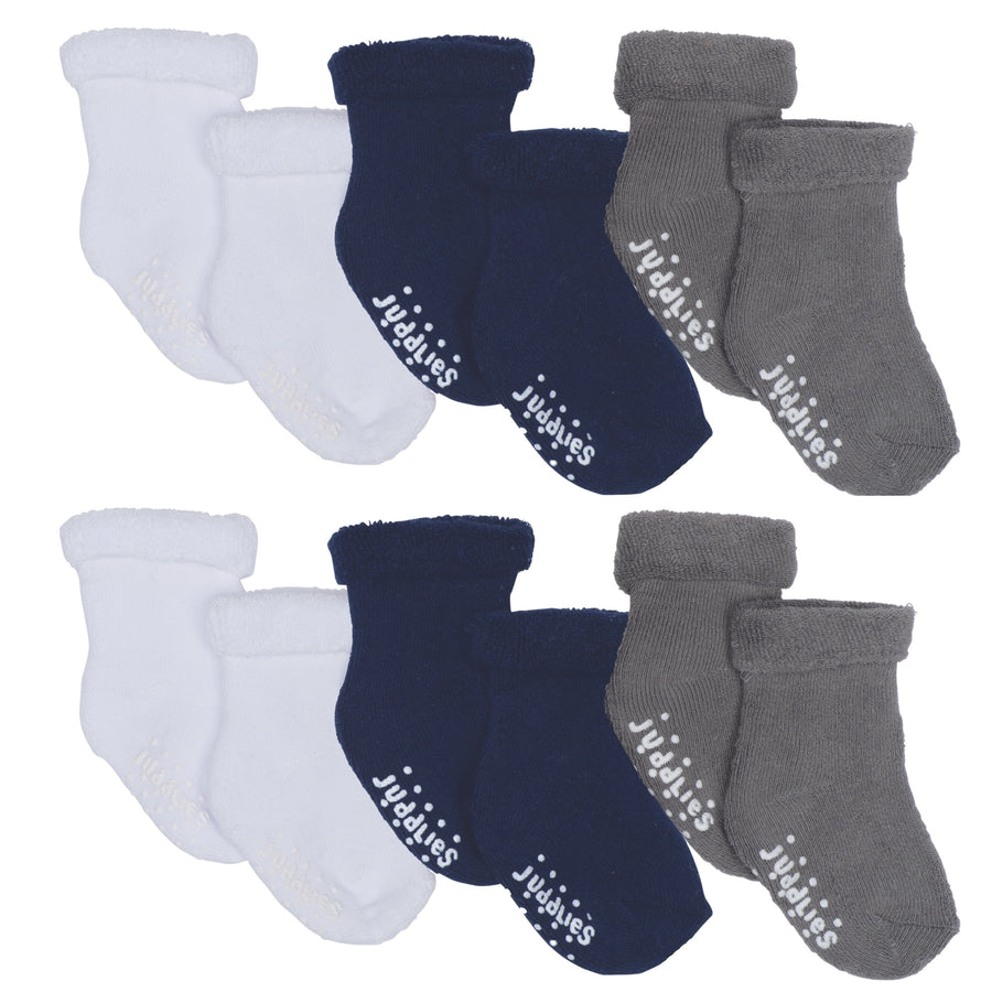 Juddlies - 6pairs Multi Pack Infant Socks - Boys 6 pack Infant Socks - Boys 821436005250