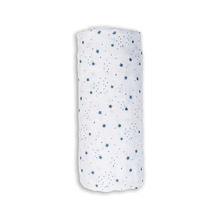 Lulujo - Swaddle Blanket Muslin Cotton LG- Stars Swaddle Blanket Muslin Cotton LG- Stars 628233454812