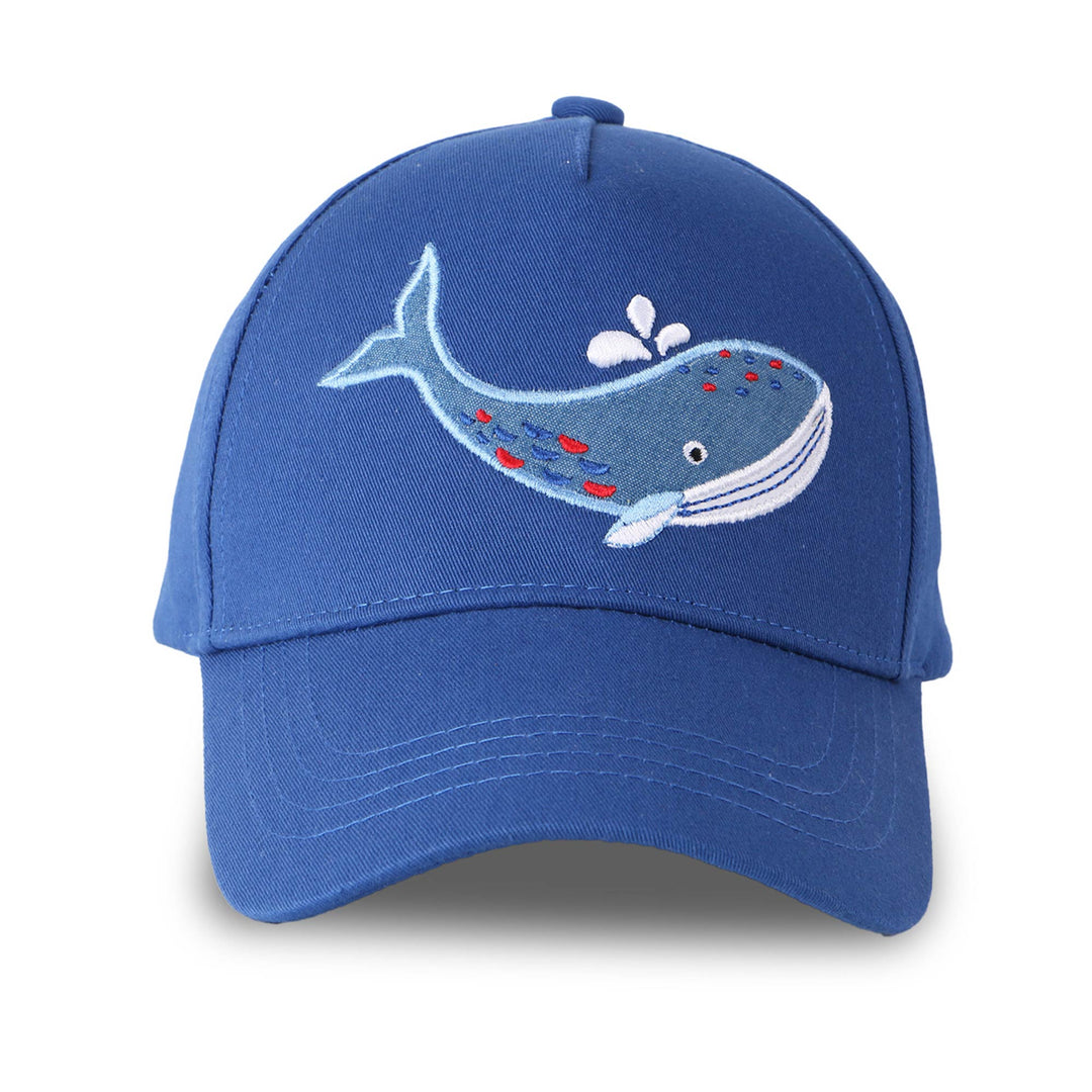 FlapJackKids - Kids Ball Cap - Blue Whale - Large Kids UPF50+ Ball Cap - Blue Whale 990006501482