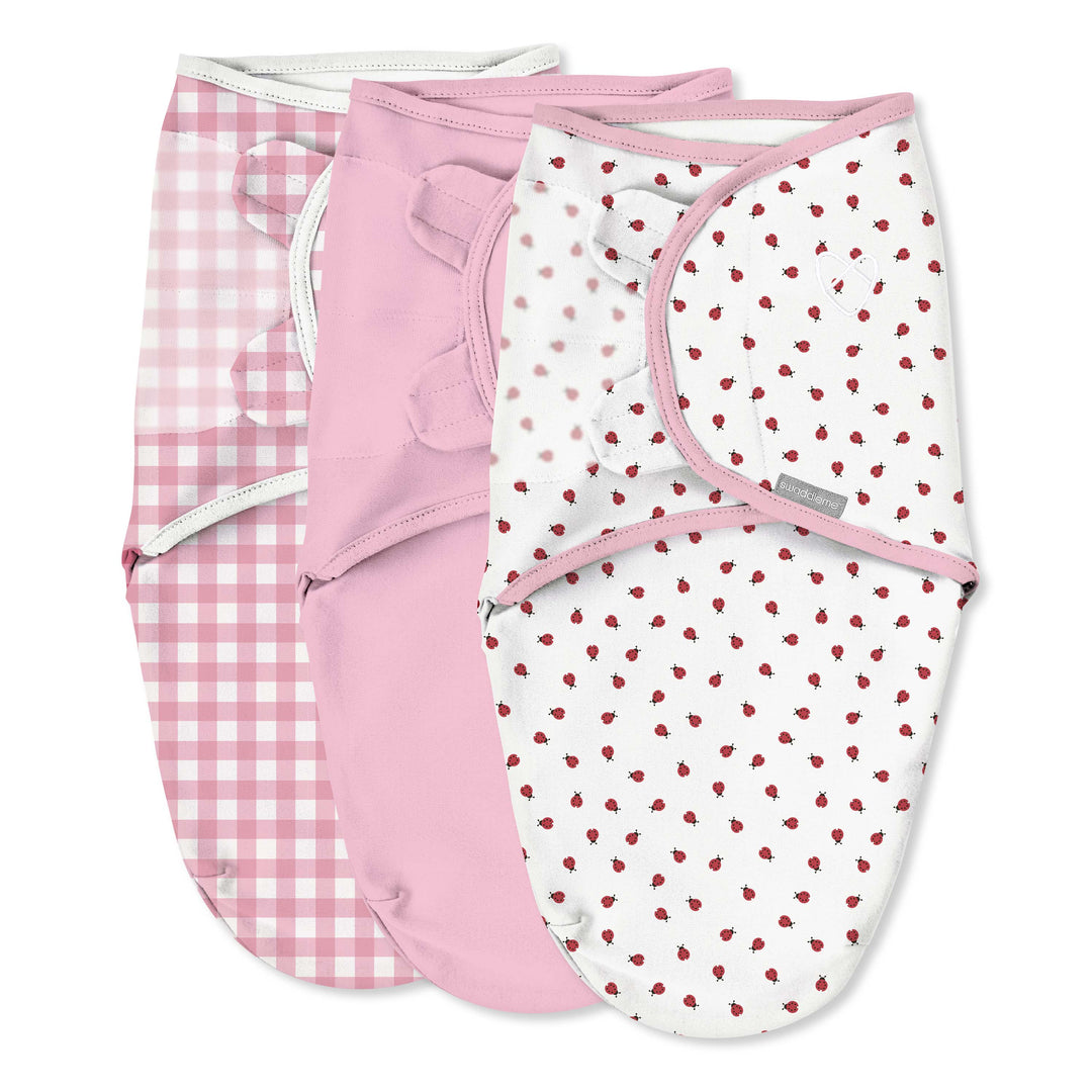 SwaddleMe - 3pk Original Stage 1 - Lady Bug Picnic - 0-3M 3 pack Original Swaddle - Lady Bug Picnic - Stage 1 012914591130