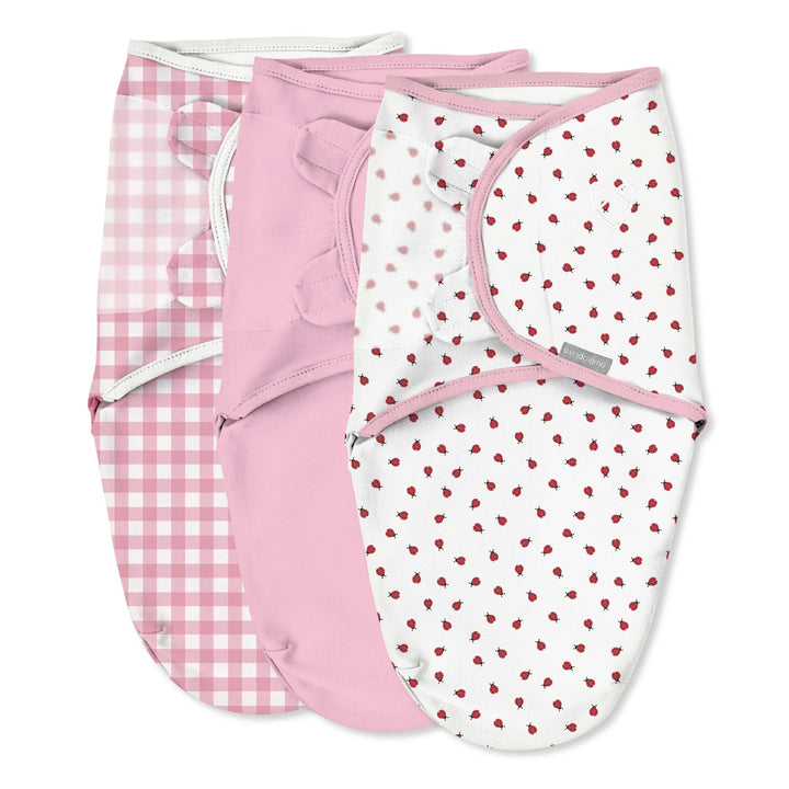 SwaddleMe - 3pk Original Stage 1 - Lady Bug Picnic - 0-3M 3 pack Original Swaddle - Lady Bug Picnic - Stage 1 012914591130