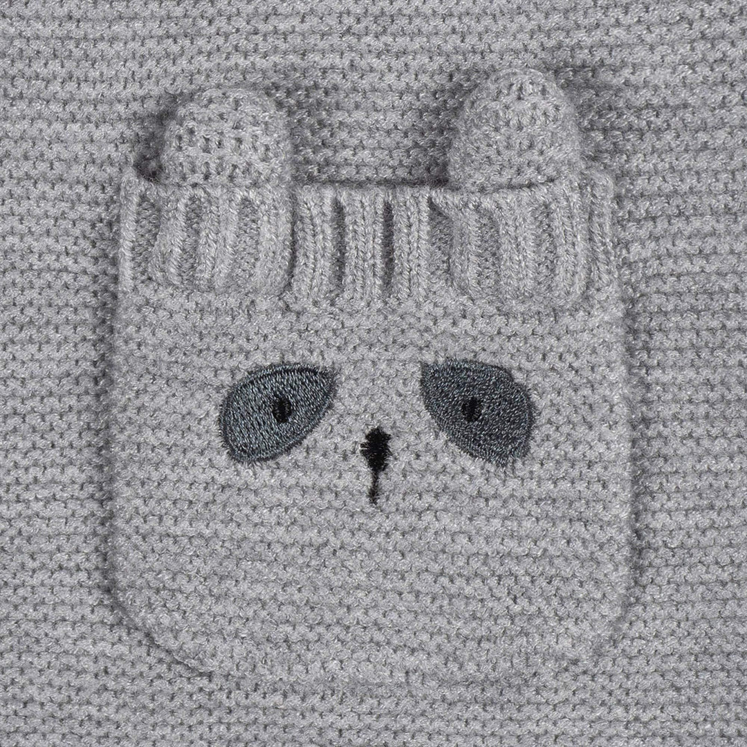 1 Pack Sweater Knit Romper - Boy - Raccoon