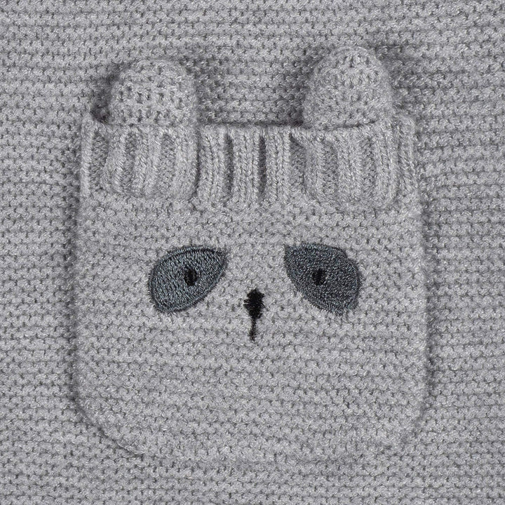 1 Pack Sweater Knit Romper - Boy - Raccoon