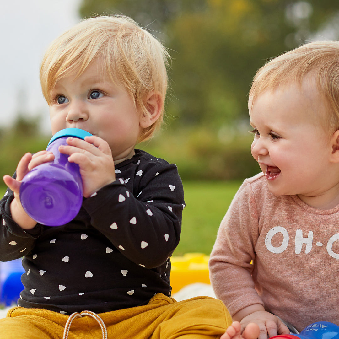 My Grippy Sippy Spout Cup - 10oz - Pink/Purple - 2 pack