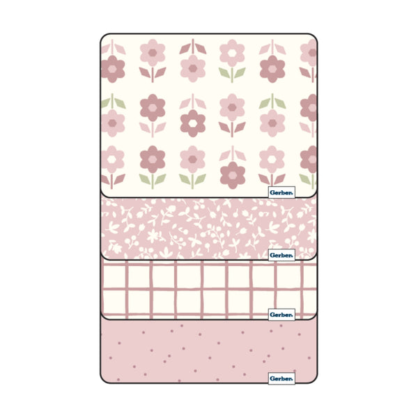 Flannel Receiving Blanket - 4pk