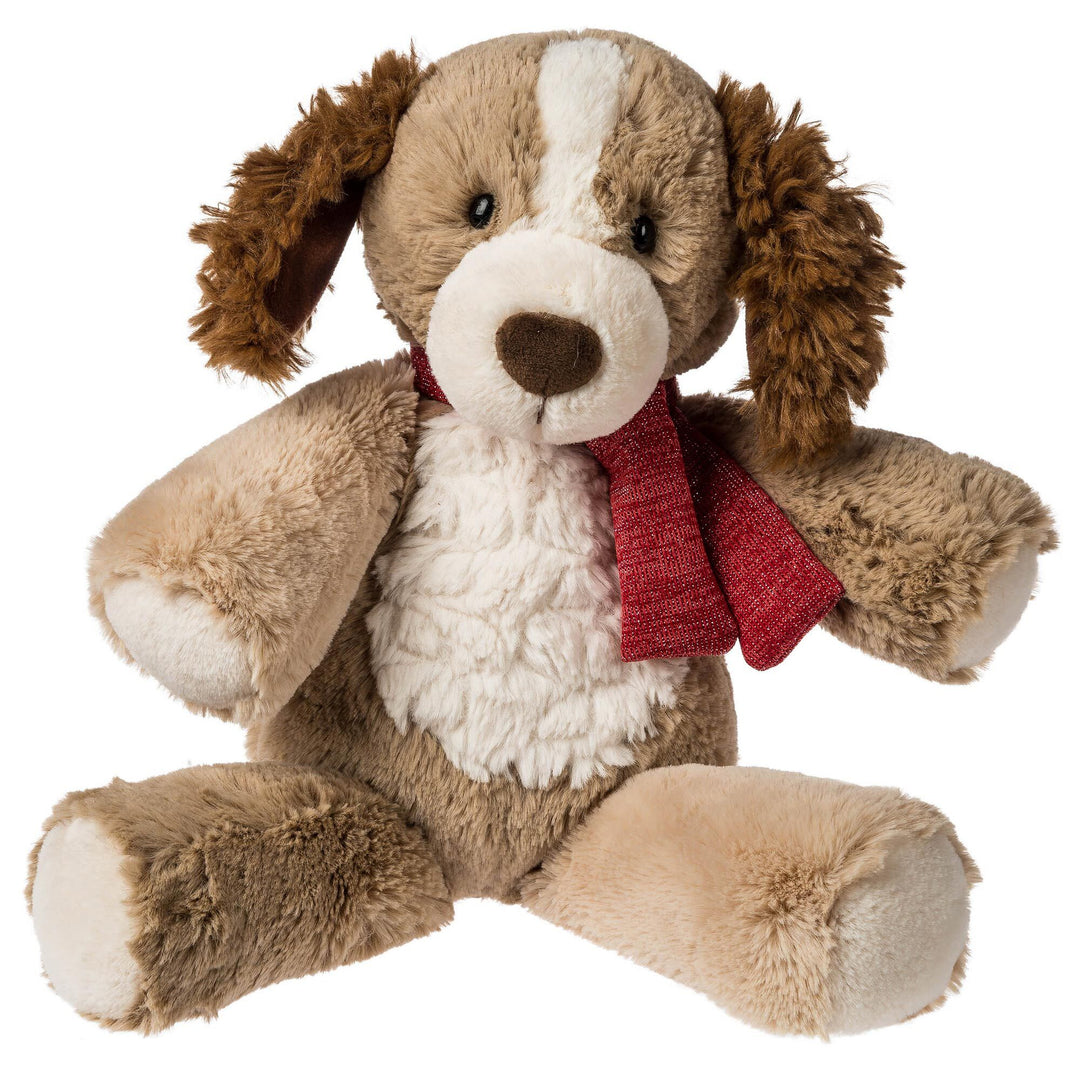 Marshmallow Zoo   Holiday Parker Pup   13"