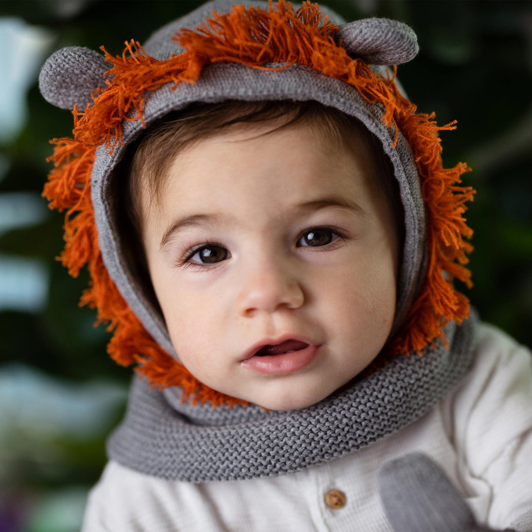 BabyToddler Knit Balaclava Hat - Leo the Lion