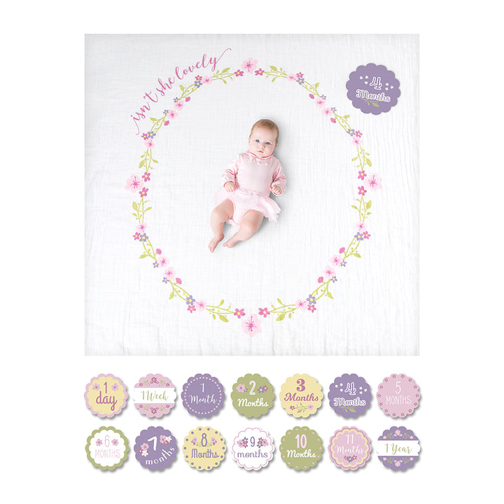 Lulujo - Baby's 1st Year Milestone Blanket- Isn't She Lovely Baby's 1st Year Milestone Blanket - Isn't She Lovely 628233455819