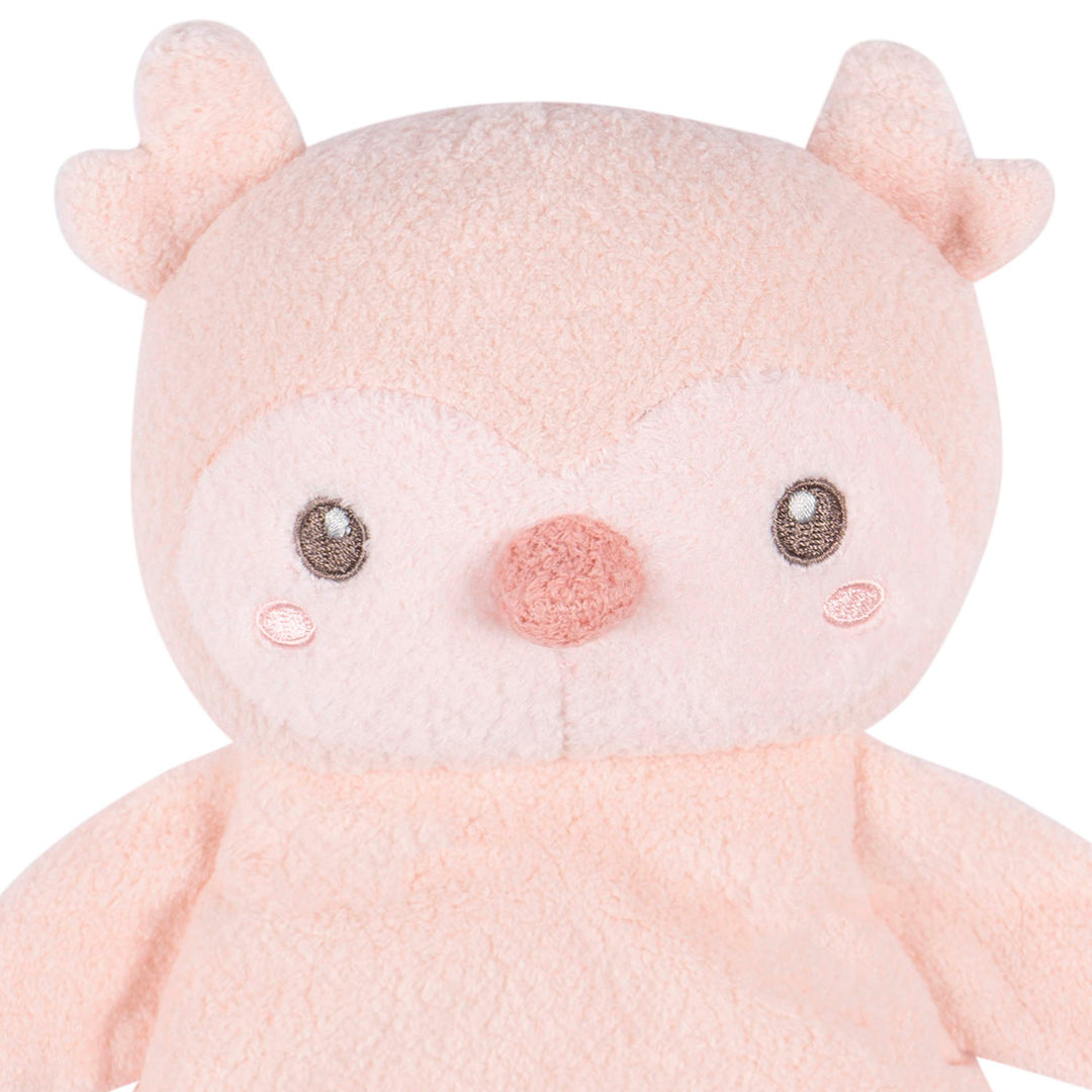 Lovey Security Blanket Owl - Pink