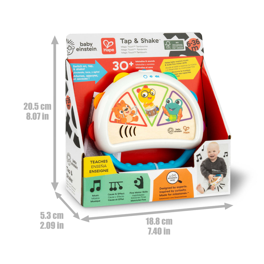 HAPE Tap & Shake Magic Touch Tambourine