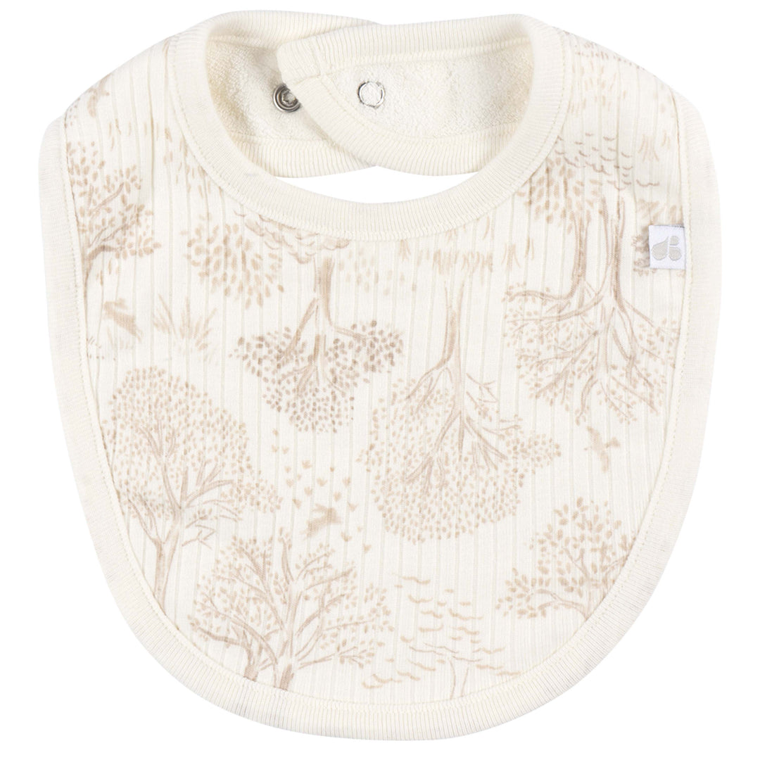 Just Born by Gerber Baby Neutral 3-Pack Bibs - TAN
