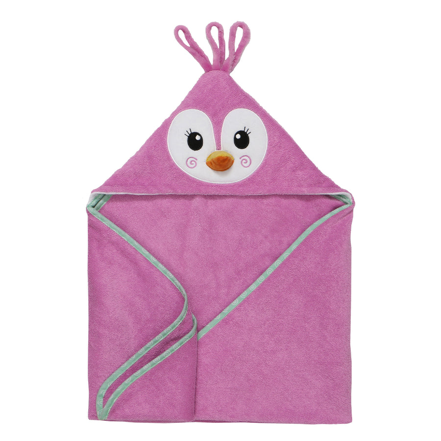 ZOOCCHINI - Baby Snow Terry Hooded Bath Towel Penguin 0-18M Baby Snow Terry Hooded Bath Towel - Penny Penguin 0-18M 810608031982