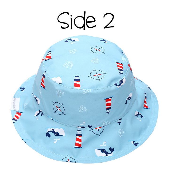 Kids UPF50+ Patterned Sun Hat - Nautical