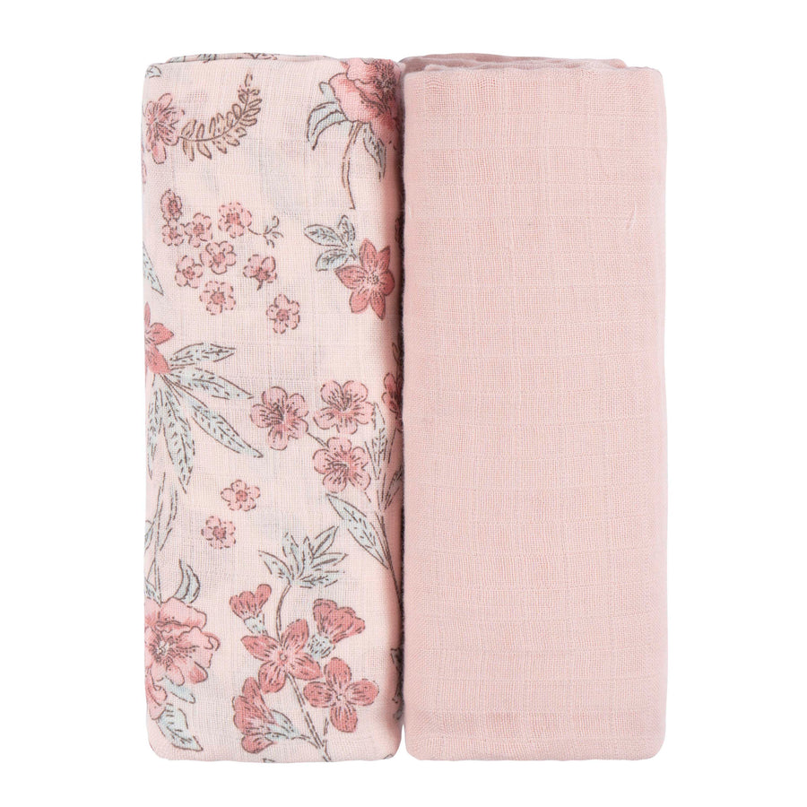 Just Born - OP2401 - 2pk Muslin Swaddle Blanket - Pink Just Born by Gerber Baby Girl 2-Pack Muslin Swaddle Blanket - PINK 032633138768