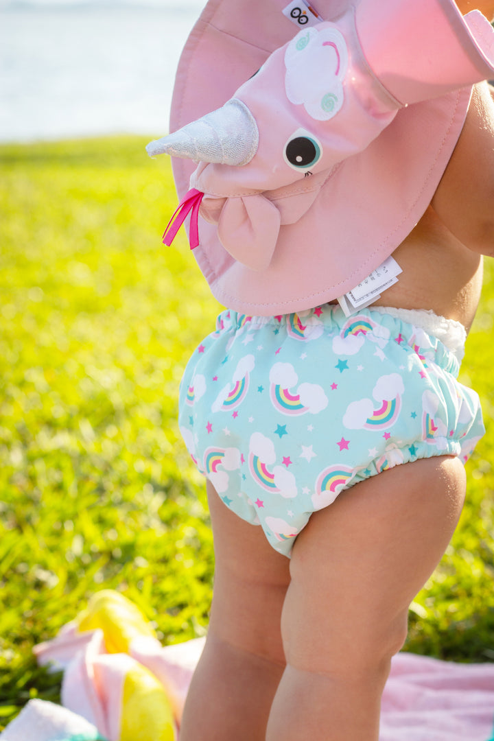 UPF50+ Baby Swim Diaper & Sun Hat Set