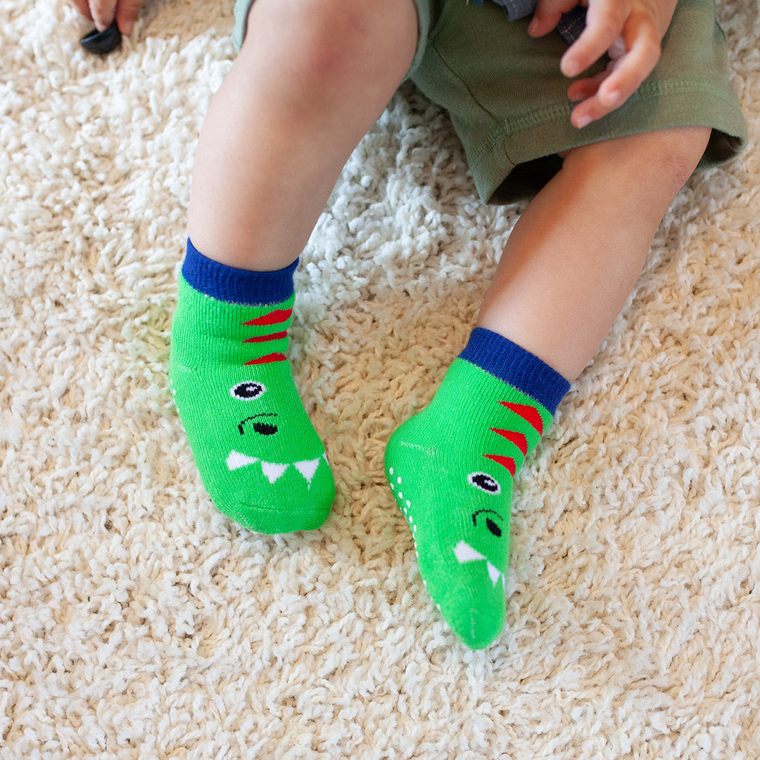 Comfort Terry Socks Set - 3 Pair -  Devin the Dinosaur 0-24M