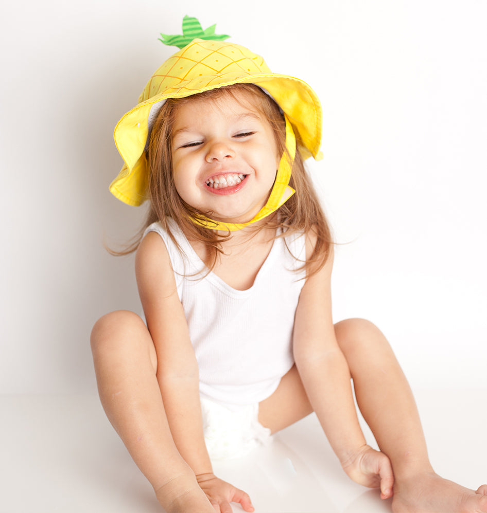 UPF50+ Baby Sun Hat - Pineapple