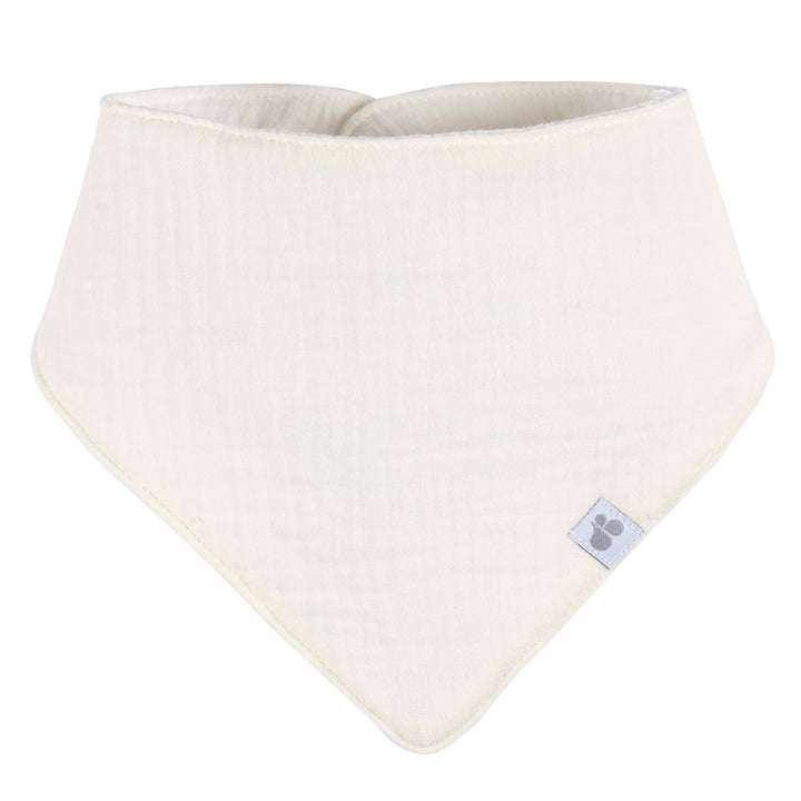 4-Pack Muslin Bandana Bibs - Tan