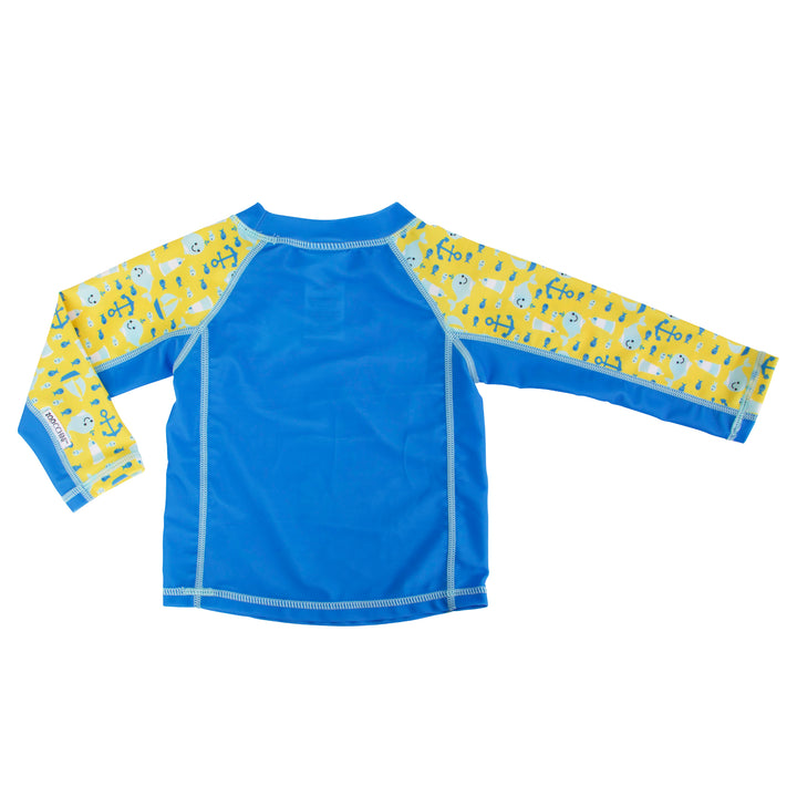 Long Sleeve Baby UPF50+ Rashguard Swim Top - Whale