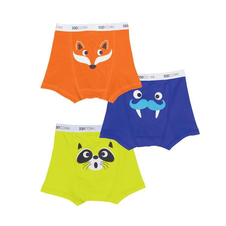 Boys Boxer - Fox, Walrus & Raccoon 3PK