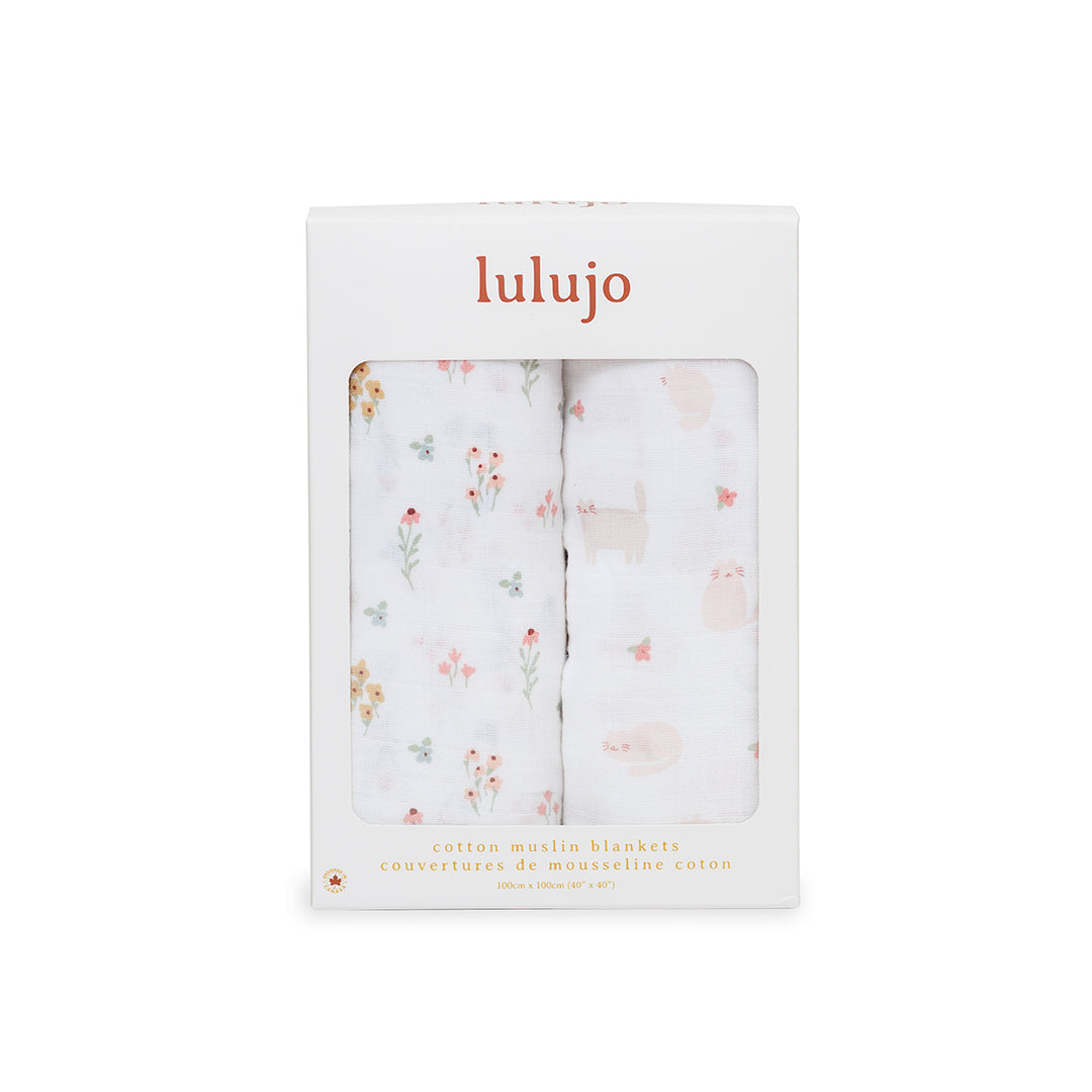 2pk Cotton Muslin Swaddle Blanket - 40x40