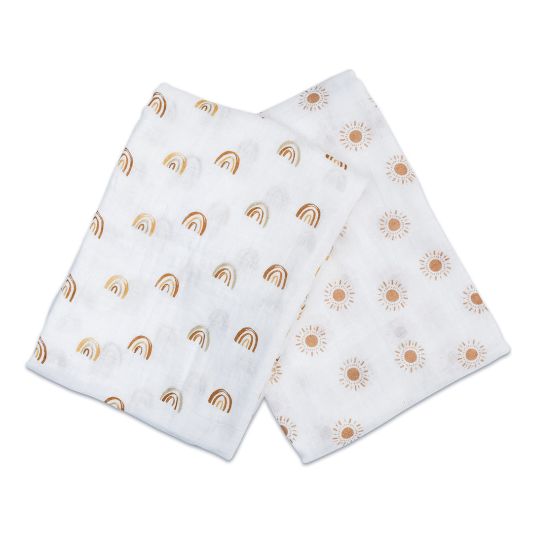 2pk Cotton Muslin Swaddle Blanket - 40x40