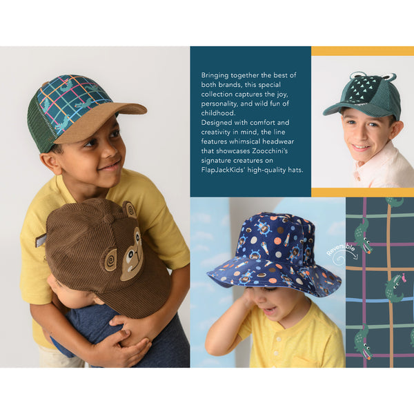 Kids Printed Ball Cap - Space Monkey