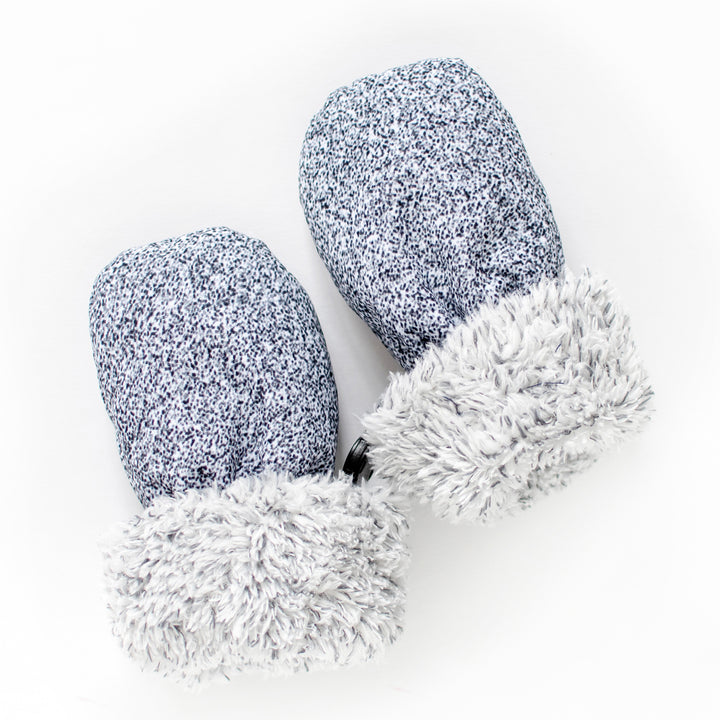 Winter Mitts - Salt + Pepper Grey