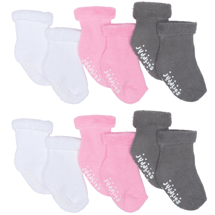 Juddlies - 6pairs Multi Pack Infant Socks - Girls 6 pack Infant Socks - Girls 821436005243