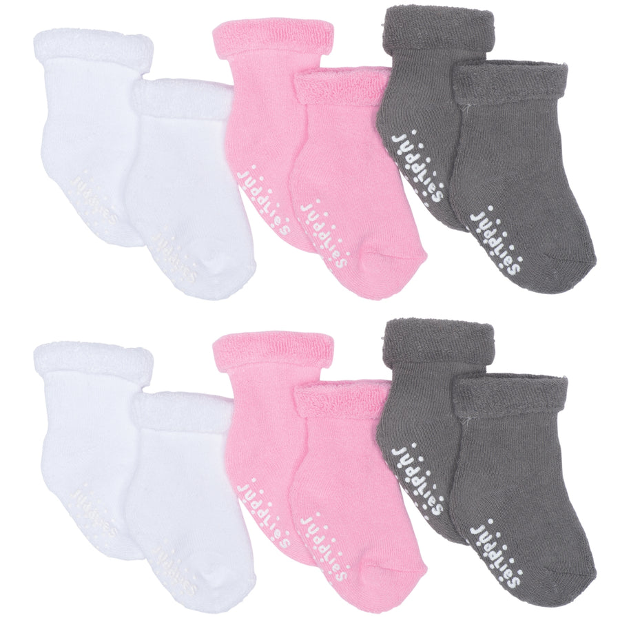 Juddlies - 6pairs Multi Pack Infant Socks - Girls 6 pack Infant Socks - Girls 821436005243