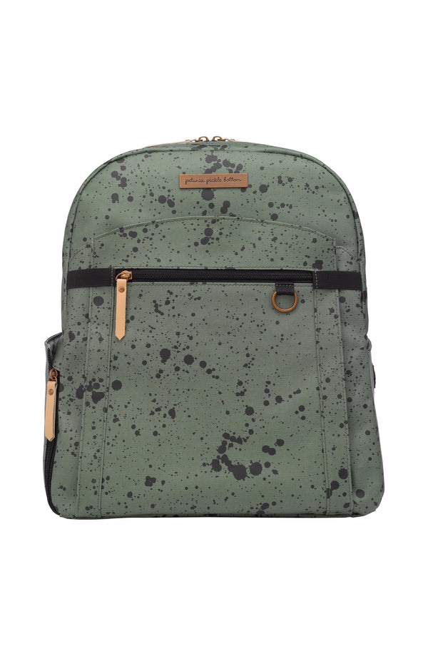 2-in-1 Provisions Backpack - Olive Ink Blot
