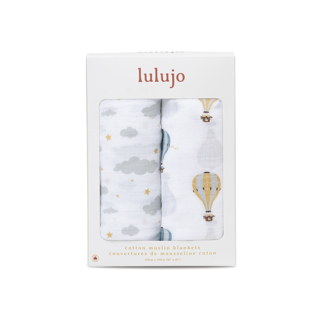 Vintage - 2 Pack Swaddle - Hot Air Balloon