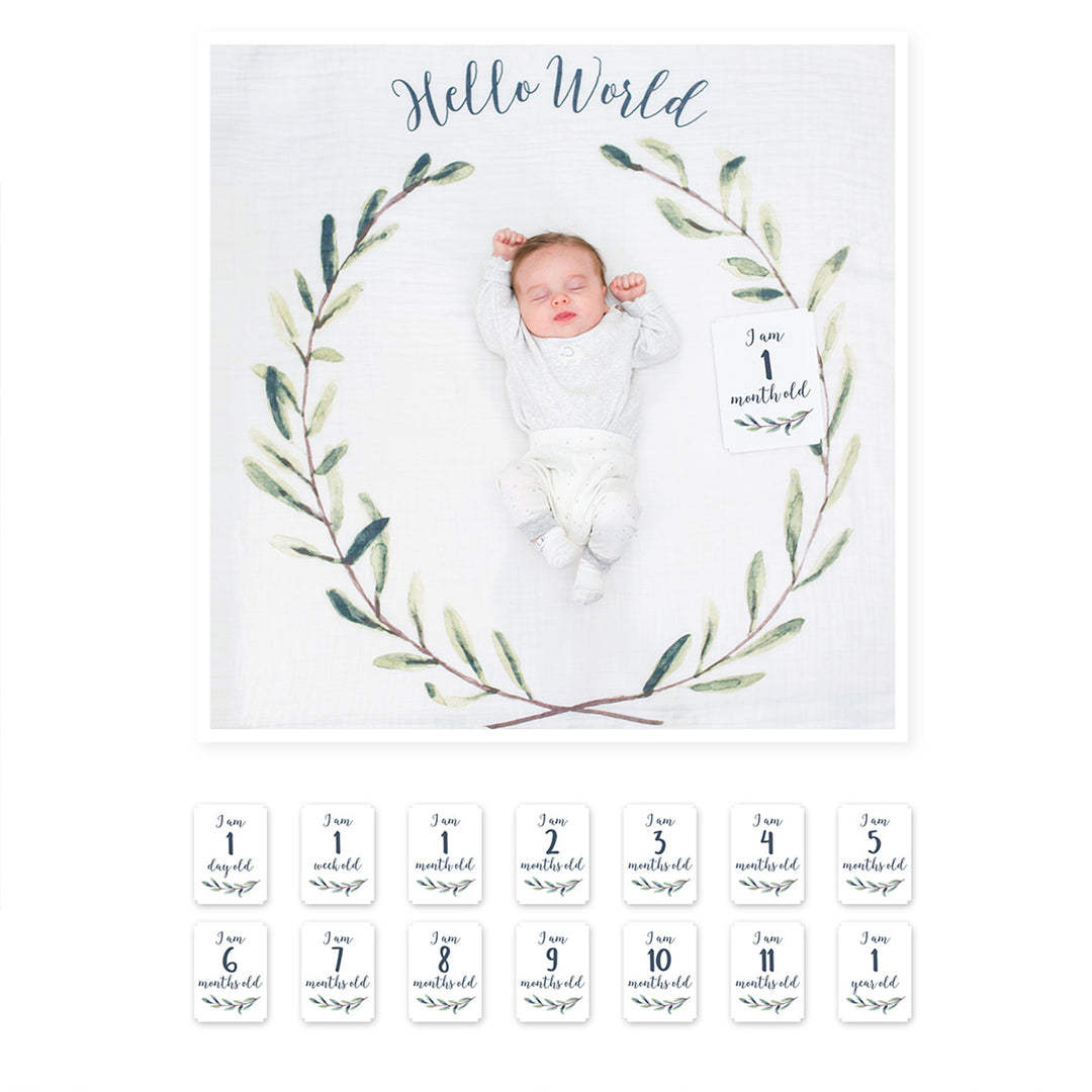 Baby's 1st Year Milestone Blanket Set