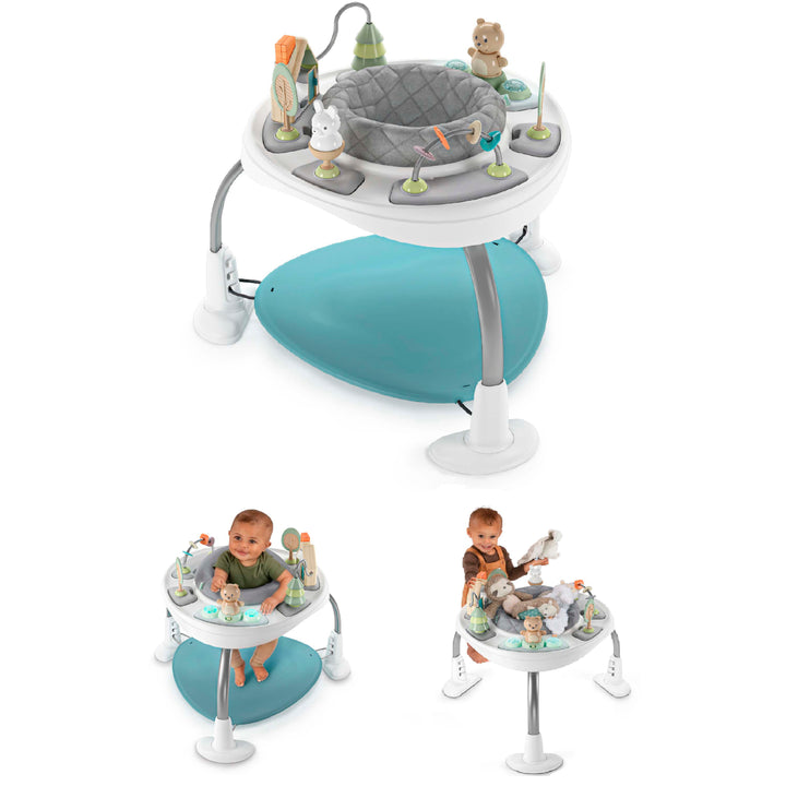 Spring & Sprout 2-in-1 Activity Jumper + Table - First Forest