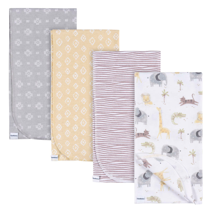 Flannel Receiving Blanket - 4pk