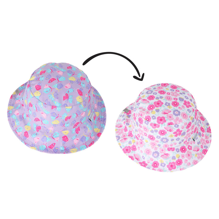 Reversible Kids UPF50+ Patterned Sun Hat