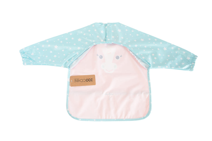 Sleeved Bib  Art Smock - Allie the Alicorn