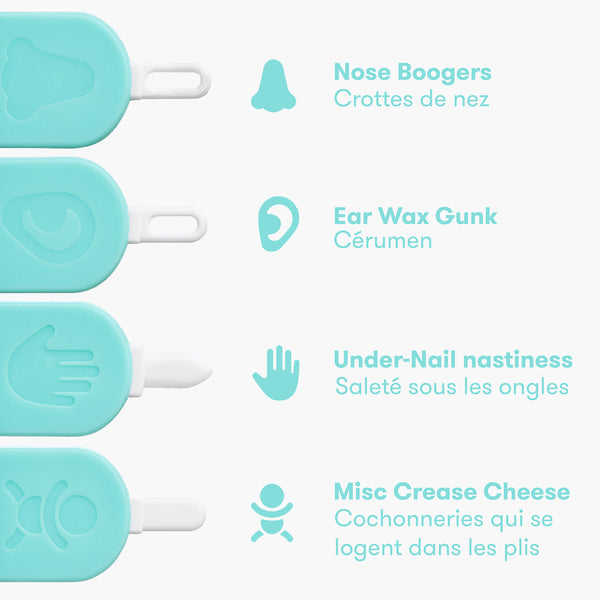 Cure-ongles pour le nez et les oreilles 3 en 1