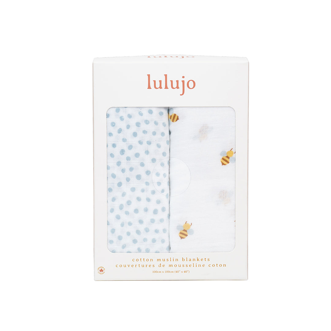 2pk Cotton Muslin Swaddle Blanket - 40x40