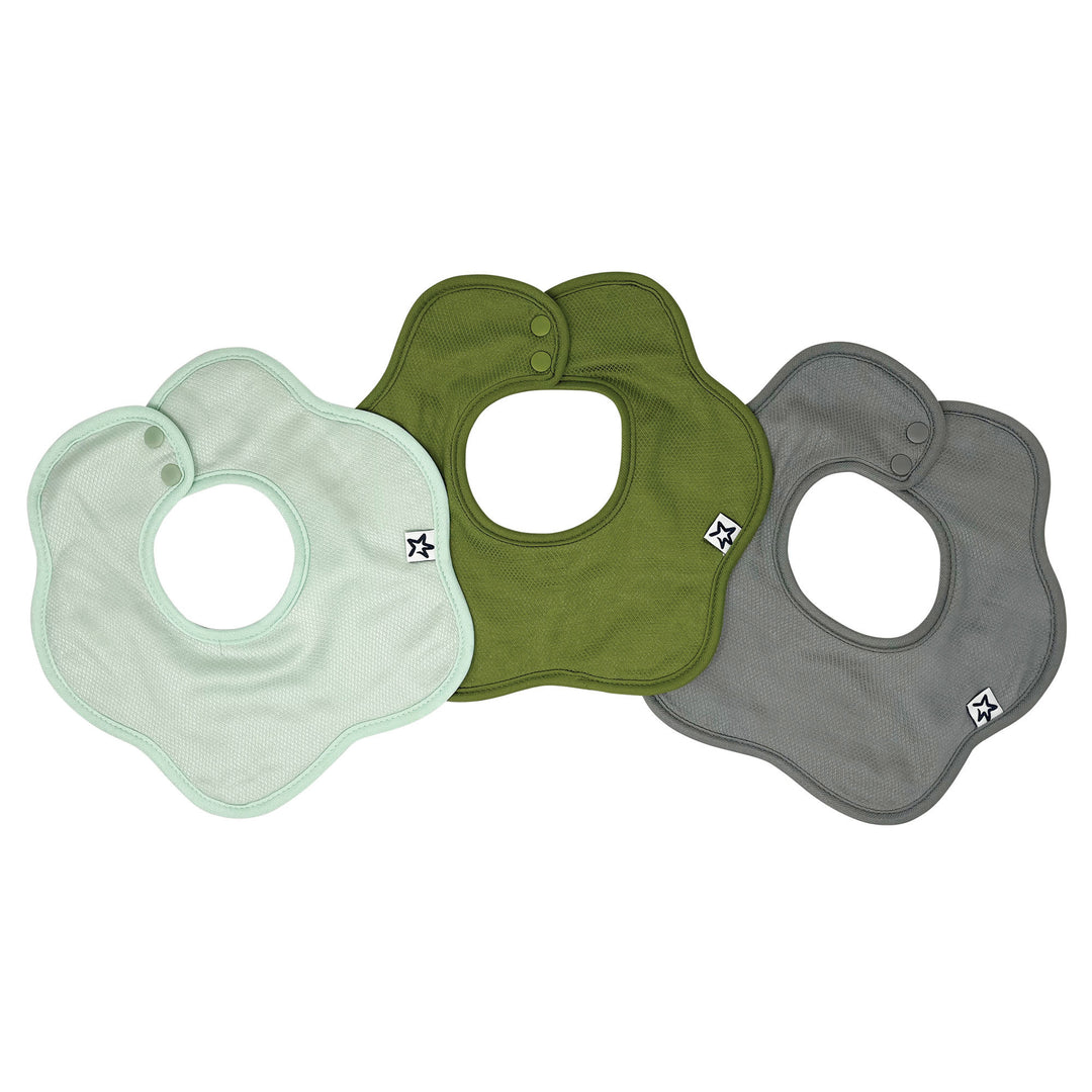 Kaffle Roundabout Drool Bibs - 3pk