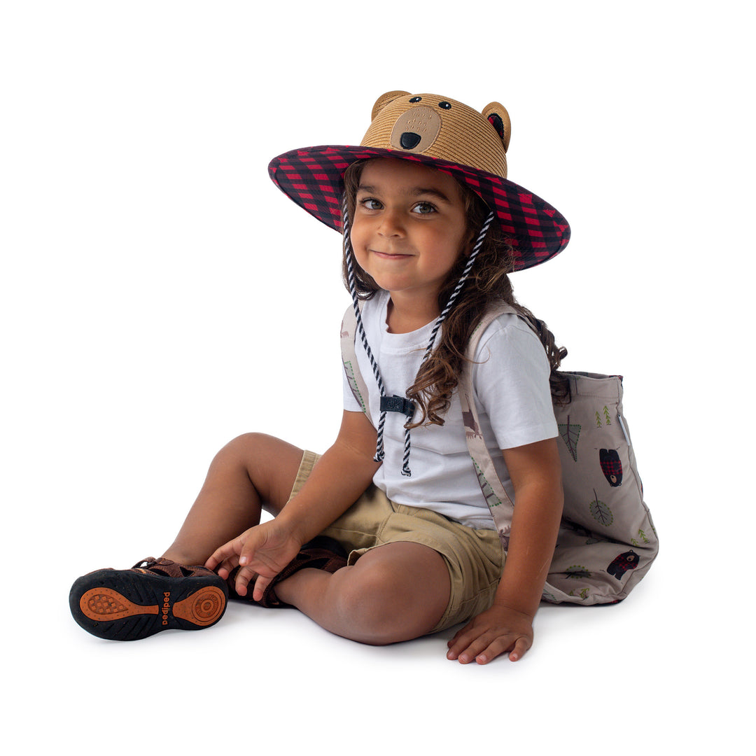 Kids Lifeguard Straw Hat - Bear