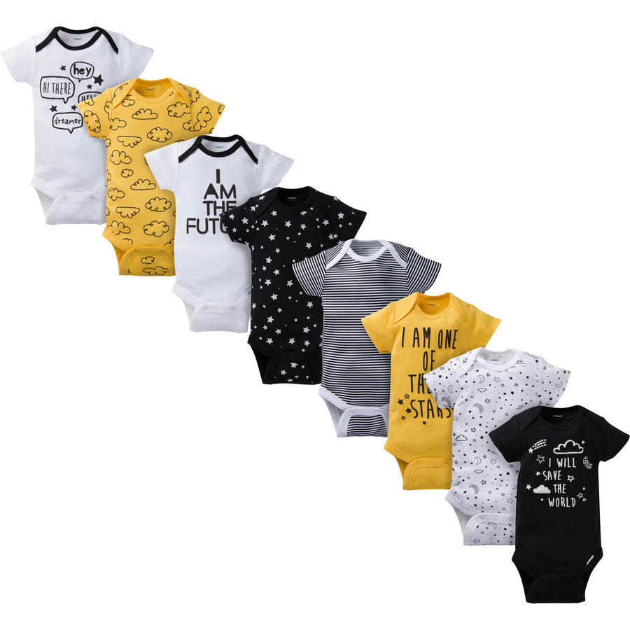 d - Onesies - 8 Pack Short Sleeve Bodysuit - Star - 12M Gerber® 8-Pack Baby Boys Star Onesies® Bodysuit 047213237977