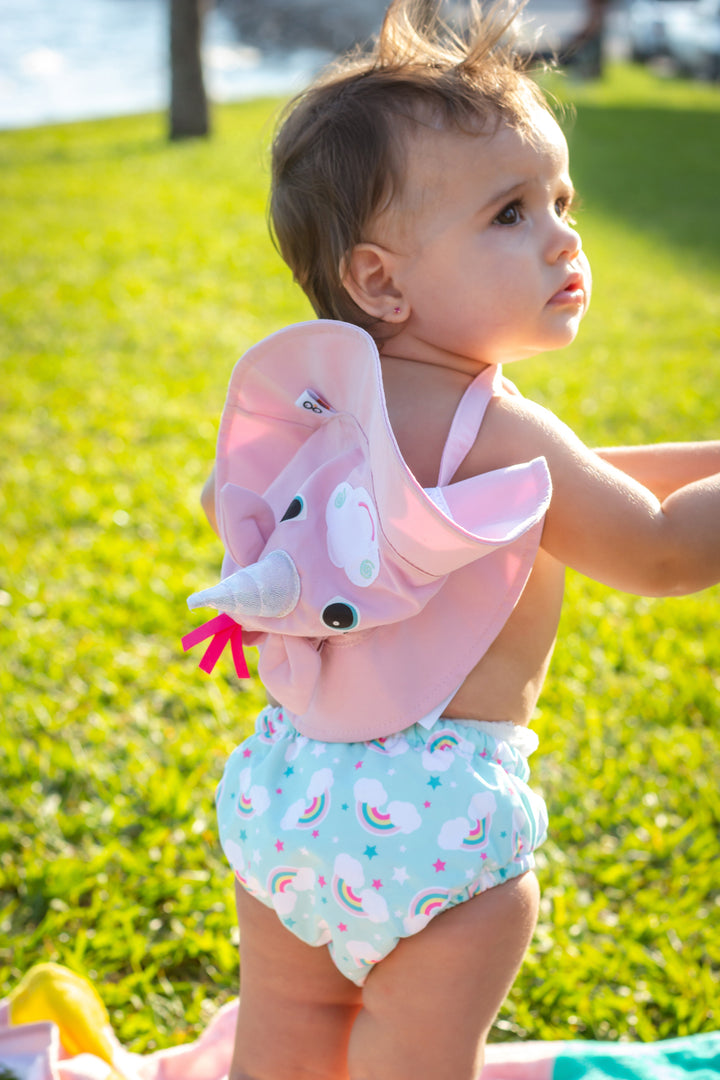 UPF50+ Baby Swim Diaper & Sun Hat Set