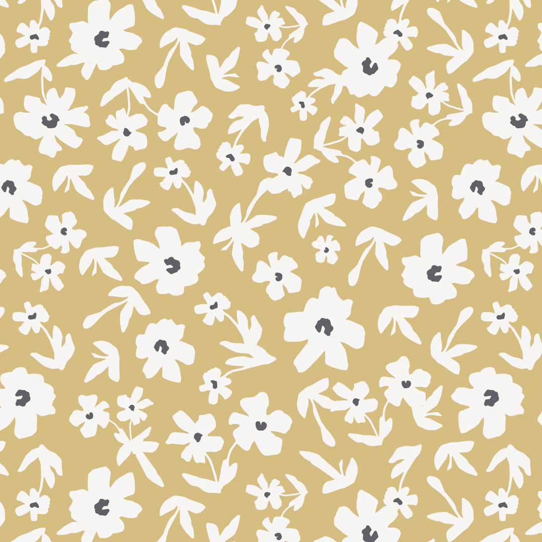 Crib Sheet - Boho - Yellow Wildflowers