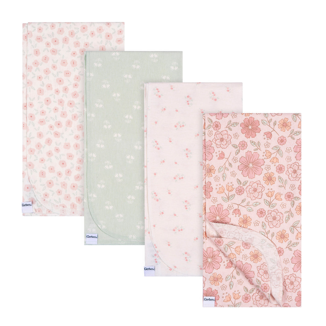 Flannel Receiving Blanket - 4pk