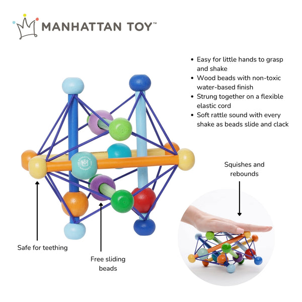 Skwish Color Burst Rattle and Teether