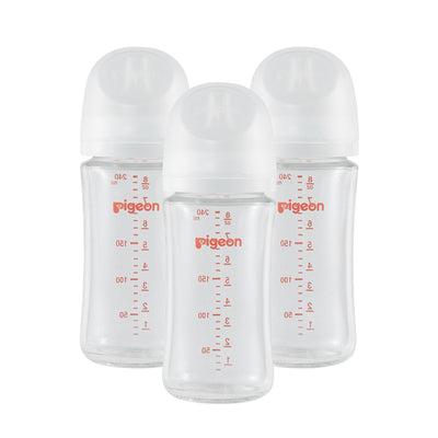 Glass Bottle 8oz with M Nipple (3M+)